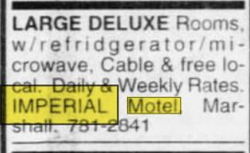 Imperial Motel - Nov 1999 Ad